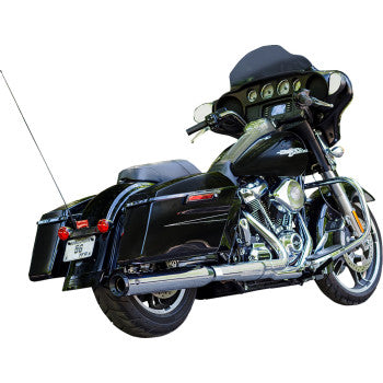S&S Cycle 2-into-1 Swindler Exhaust Conversion Kit - 4" - Chrome - M8 Touring