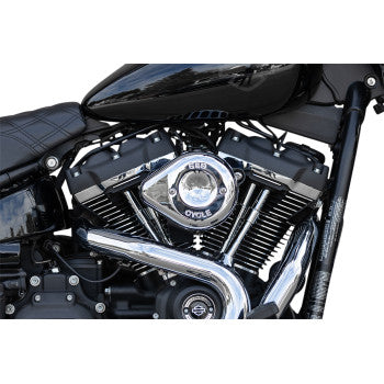 S&S Cycle Mini Teardrop Stealth Air Cleaner Kit - Chrome