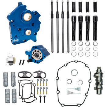 S&S Cycle Cam Chest Kit for M8 - Oil Cooled - 465 Cam - Black Pushrods