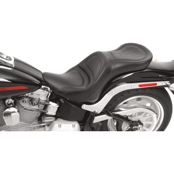 Saddlemen Seat - Explorer™ - Without Backrest - Stitched - Black - FLSTF '07-'17