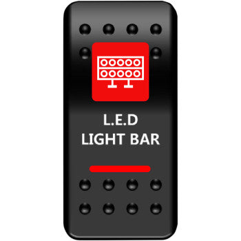 Moose Offroad Rocker Switch Rocker Switch - Lightbar - Red