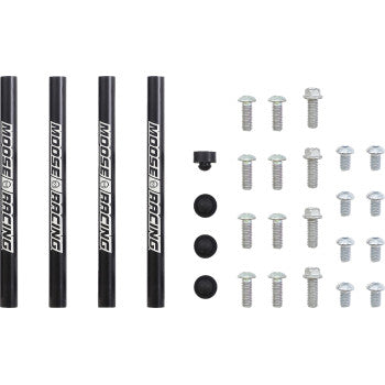 Moose Offroad Radiator Braces Radiator Braces - Silver - Gas Gas/Husqvarna/KTM