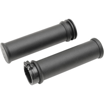 Drag Specialties Replacement OEM-Style Rubber Grips w/ Sleeve - Small Diameter