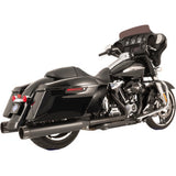S&S Cycle El Dorado Dual Exhaust - Black - Black Tracer