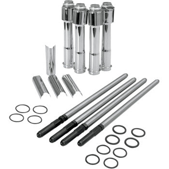S&S Cycle Adjustable Pushrod Kit - Chrome Covers - XL '91-'22