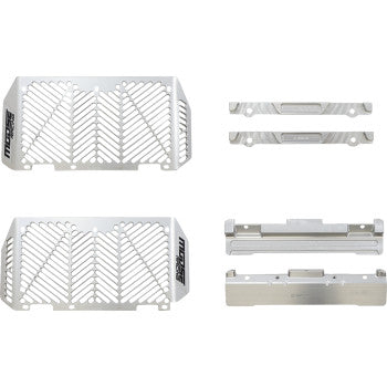 Moose Offroad Billet Radiator Guards Billet Radiator Guards - Silver - Yamaha