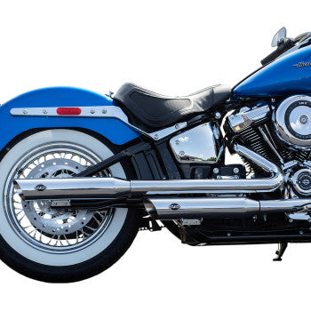 S&S Cycle Slash Cut Race Slip-On Mufflers - Chrome