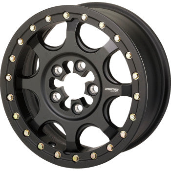 Moose Offroad 351X 5-Lug Beadlock Wheel - Satin Black - 15x7 - 5/4.5 - 5+2