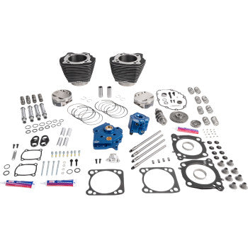 S&S Cycle 132" Power Package - HPT496 - Gear Drive - Water Cooled - Black with Highlights - 114"/117" M8