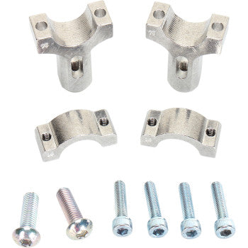 Moose Offroad 1-1/8" Mount Clamps for Aluminum Handguards 1-1/8" Mount Clamps for Aluminum Handguards - Silver