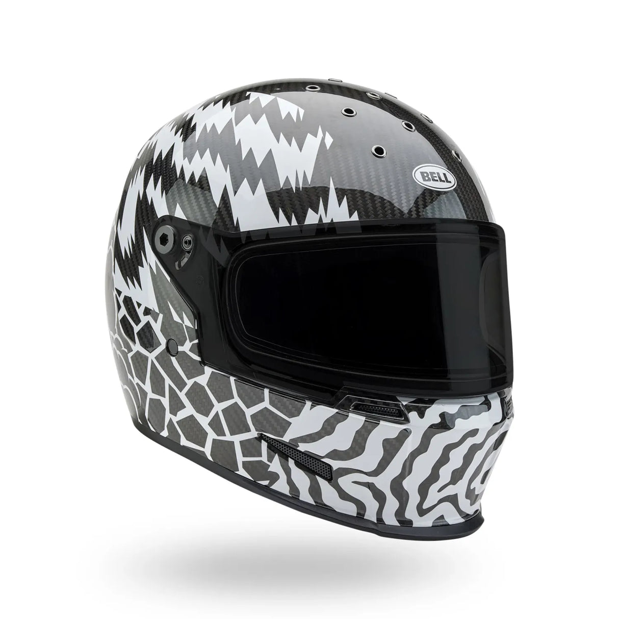Bell Eliminator Carbon  Deathspray Black/White Helmet