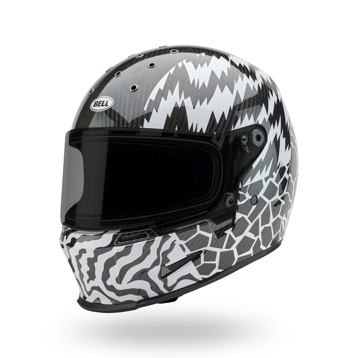 Bell Eliminator Carbon  Deathspray Black/White Helmet
