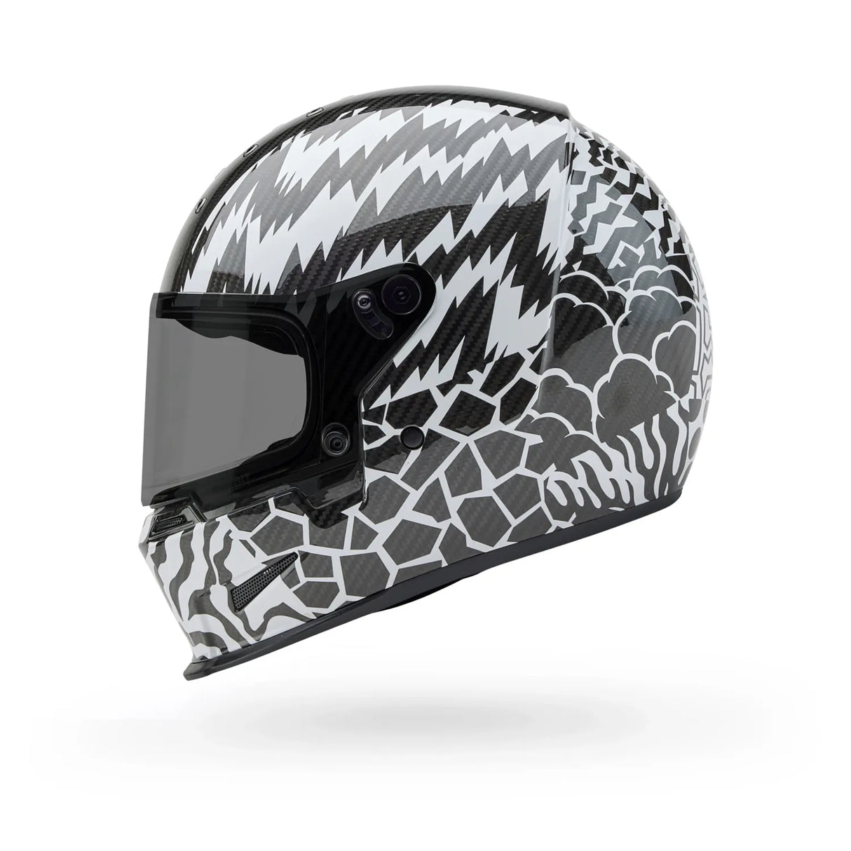 Bell Eliminator Carbon  Deathspray Black/White Helmet