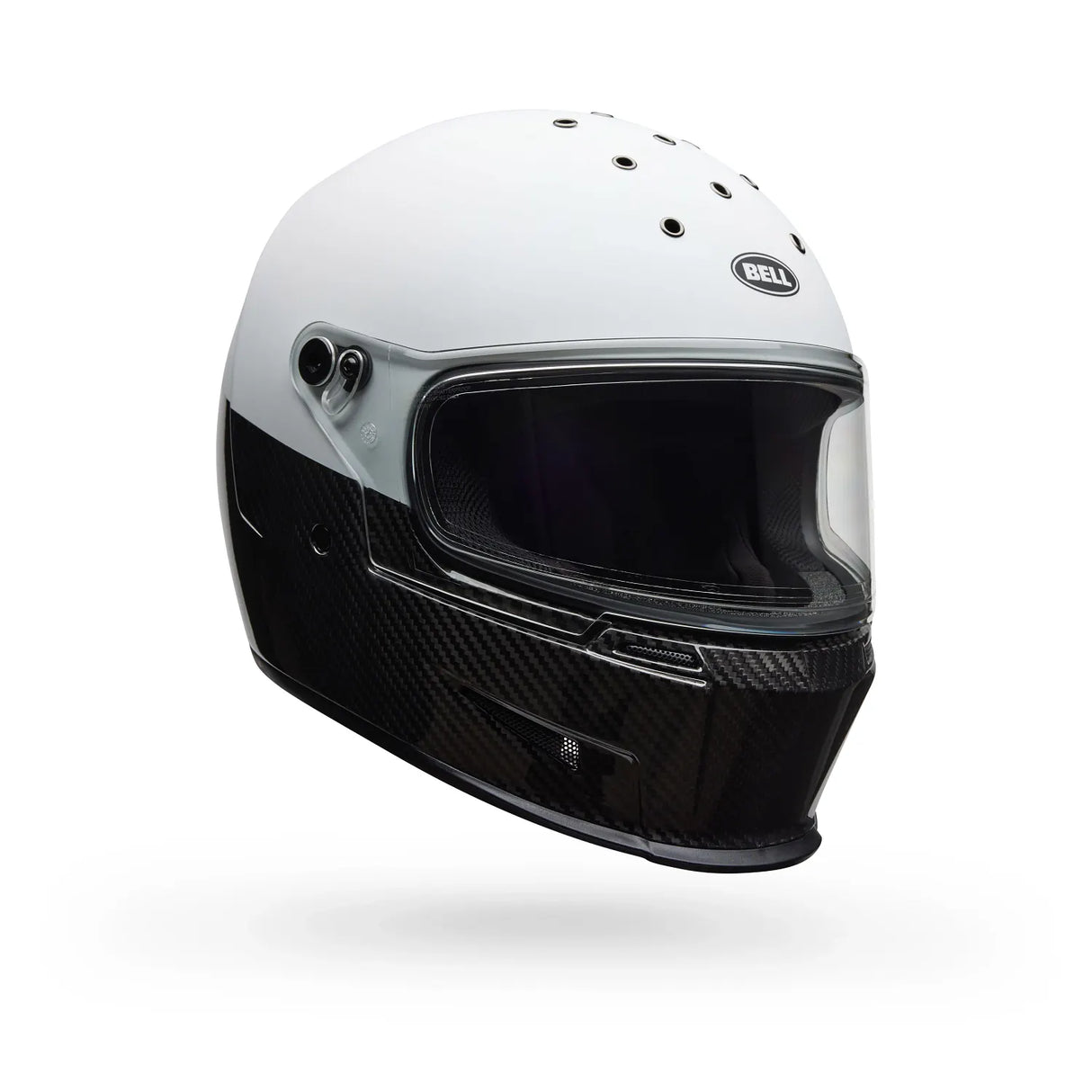 Bell Eliminator Carbon Diverge Matte/Gloss White/Black Helmet