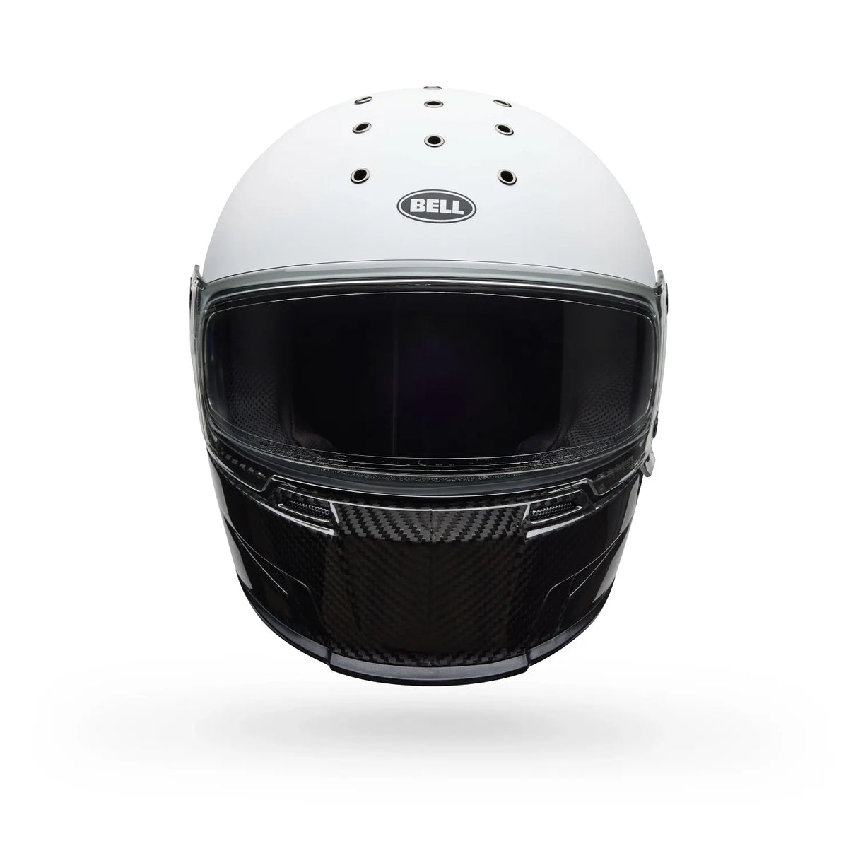 Bell Eliminator Carbon Diverge Matte/Gloss White/Black Helmet