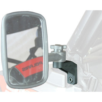 Moose Offroad Side Mirror Adapter with Flat Mountable Option for Polaris Pro-Fit Roll Cages Adapter - Mirror - Black - Pro-Fit - Each