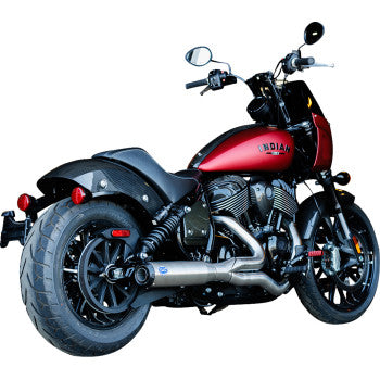 S&S Cycle 2-into-1 Qualifier Exhaust System - Stainless - 49-State - Indian Chief