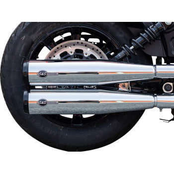 S&S Cycle Grand National Slip-On Mufflers - Chrome - Race Only
