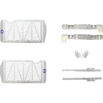 Moose Offroad Billet Radiator Guards Billet Radiator Guards - Silver - Honda
