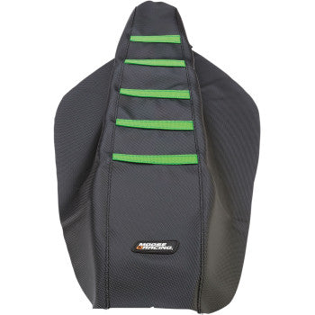 Ribbed Seat Cover Ribbed Seat Cover - Black Cover/Green Ribs - Kawasaki