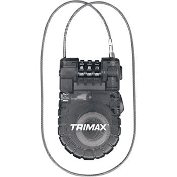 Trimax Retractable Cable Combination Lock 36"