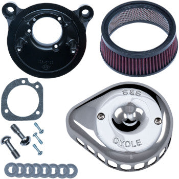 S&S Cycle Mini Teardrop Stealth Air Cleaner Kit - Chrome