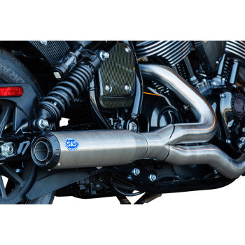 S&S Cycle 2-into-1 Qualifier Exhaust System - Stainless - Race Only - Indian Chief