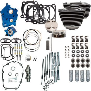 S&S Cycle Power Pack - 4.375" Stroke - Oil Cooled - Black w/o Highlights - M8