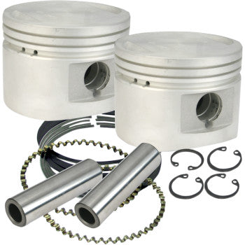 S&S Cycle Piston Kit - For 80" Stock or S&S Heads - 3.500" - +0.020"