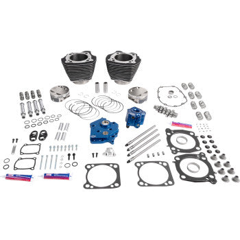 S&S Cycle 132" Power Package - HPT496 - Gear Drive - Oil Cooled - Balck with Highlights - 114"/117" M8