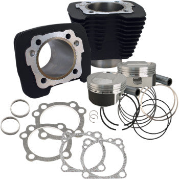 S&S Cycle 1250 cc Conversion Kit - 11.2:1 Compression Ratio - Wrinkle Black - XL