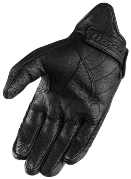 ICON Pursuit Classic Perforated Gloves - Black