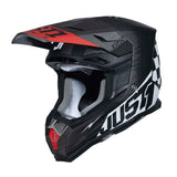 Just1 J22F Flagman Red Titanium Black Helmet