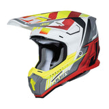 Just1 J22F Frenetik Fire Fluo Yellow/Red/White Helmet