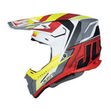 Just1 J22F Frenetik Fire Fluo Yellow/Red/White Helmet