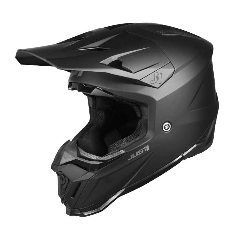 Just 1 J40 Solid Black Helmet