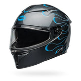 Bell Lithium Torch Gloss Gray/Blue Helmet