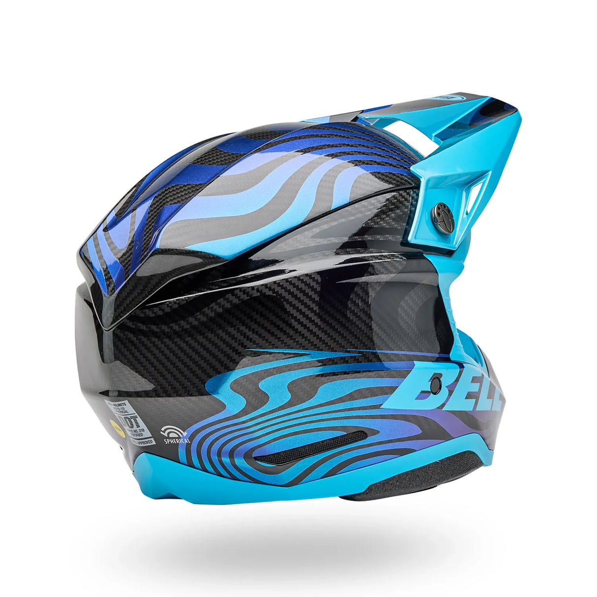 Bell Moto-10 Spherical Cortex Gloss Blue Helmet