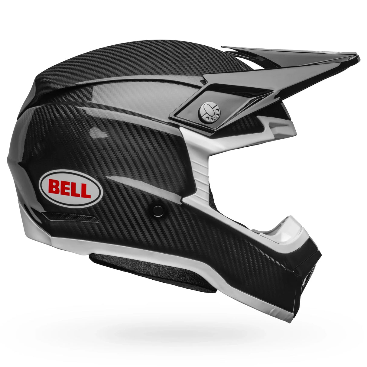 Bell Moto-10 Spherical  Gloss Black/White Helmet