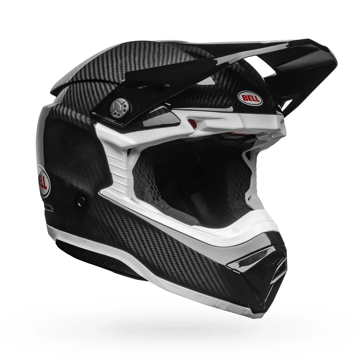 Bell Moto-10 Spherical  Gloss Black/White Helmet