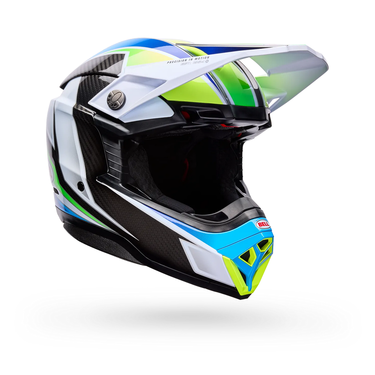 Bell Moto-10 Spherical Grid Gloss White Black Helmet