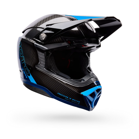 Bell Moto-10 Spherical Strike Gloss Blue Helmet