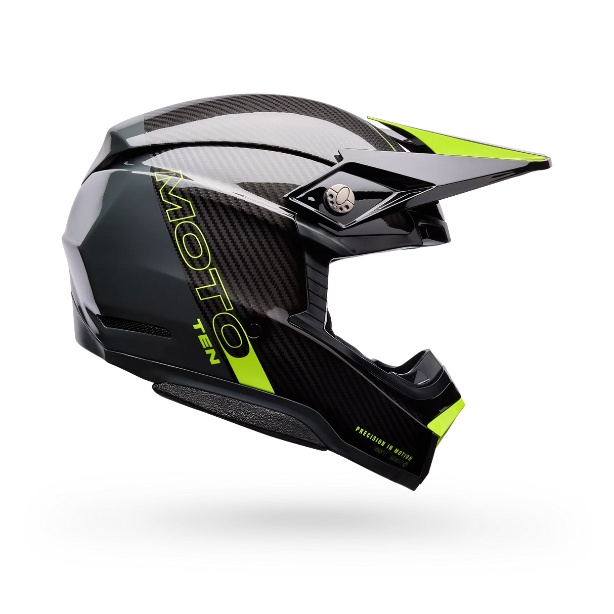 Bell Moto-10 Spherical Strike Gloss Yellow/Gray Helmet