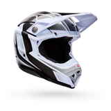 Bell Moto-10 Spherical White/Black/Gray Grid Helmet