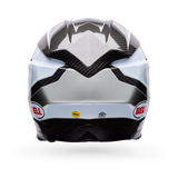 Bell Moto-10 Spherical White/Black/Gray Grid Helmet