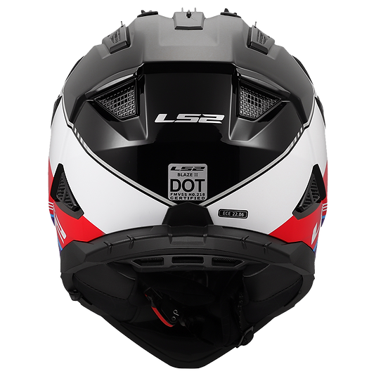 LS2 RALLY - GLOSS RED/WHITE/BULL - Blaze II Helmet