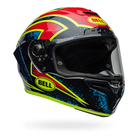 Bell Race Star DLX Flex Xenon Gloss Blue/Retina Helmet