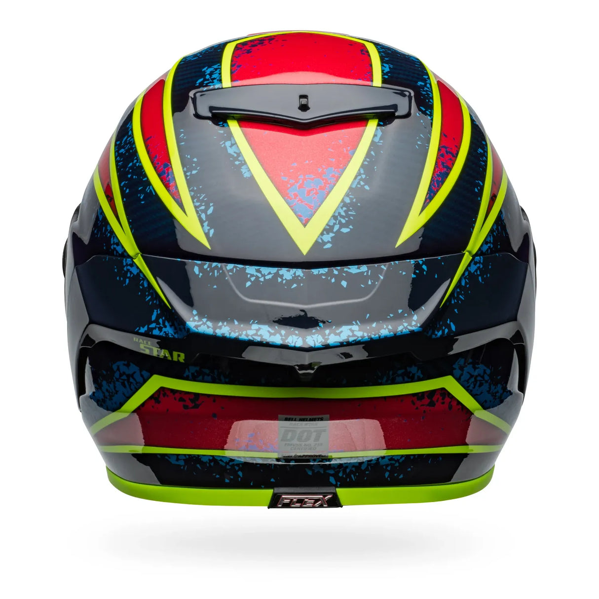 Bell Race Star DLX Flex Xenon Gloss Blue/Retina Helmet