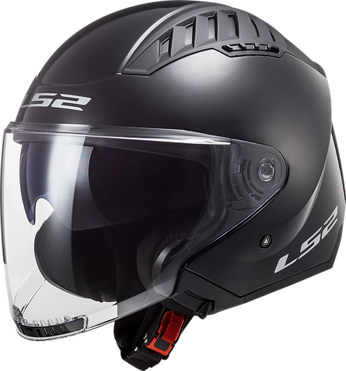 LS2 SOLID - GLOSS BLACK - Copter Helmet
