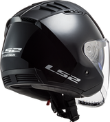 LS2 SOLID - GLOSS BLACK - Copter Helmet